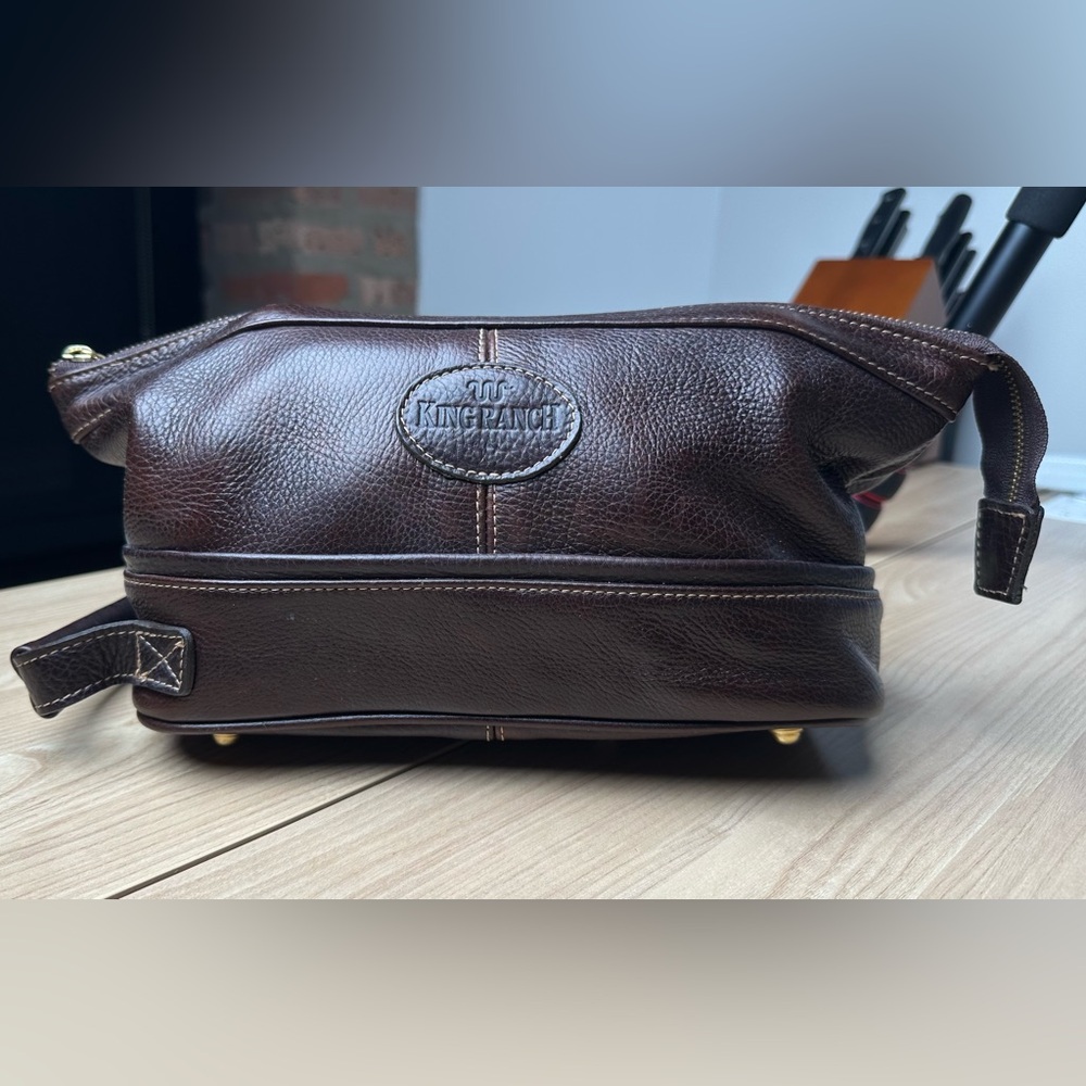 King Ranch Brown Leather Men's Bag